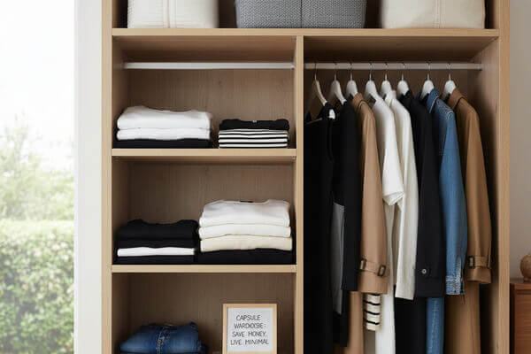 ทำ Capsule Wardrobe (ตู้เสื้อผ้าแคปซูล) ประหยัดเงิน